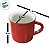 Caneca de Porcelana - Vermelho - 70ml - 1 unidade - Rizzo - Imagem 3