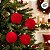Bolas de Natal em Tubo - Vermelho - Veludo, Lisa e Gomo - 8cm - 6 unidades - Cromus - Rizzo - Imagem 5