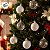 Bolas de Natal em Tubo - Branco - Fosco e Translúcido- 10cm - 6 unidades - Cromus - Rizzo - Imagem 5