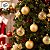 Bolas de Natal em Tubo - Ouro - Fosco e Translúcido - 8cm - 6 unidades - Cromus - Rizzo - Imagem 5