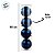 Bolas de Natal em Tubo -  Azul Classic Navy - Perolado - 12cm - 4 unidades - Cromus - Rizzo - Imagem 4
