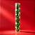 Bolas de Natal em Tubo - Verde - Brilho, Fosco e Glitter - 8cm - 6 unidades - Cromus - Rizzo - Imagem 1