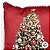 Almofada de Natal com Cardone - Árvore de Natal - Vermelho - 43x43cm - 1 unidade - Rizzo - Imagem 3