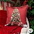 Almofada de Natal com Cardone - Árvore de Natal - Vermelho - 43x43cm - 1 unidade - Rizzo - Imagem 6