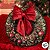 Almofada de Natal com Cardone - Formato Guirlanda com Aplique de Laço Vermelho - 40x40cm - 1 unidade - Rizzo - Imagem 6