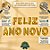 Balão de Festa Microfoil 16" - Dourado - Feliz Ano Novo -  40cm - 1 unidade - Rizzo - Imagem 2