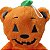 Urso Abóbora Laranja de Pelúcia - 14x22x15cm - Halloween - 1 unidade - Rizzo - Imagem 3