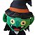 Vampiro Bruxo de Pelúcia - Verde - 13x30x6cm - Halloween - 1 unidade - Rizzo - Imagem 4