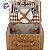 Kit Cesta Pic Nic Para 2 Pessoas - 40x20x30cm com 14 Peças - Natural - 1 unidade - Cromus - Rizzo - Imagem 3