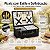 Kit Cesta Pic Nic Para 4 Pessoas - 54x20x34cm com 22 Peças - Preto - 1 unidade - Cromus - Rizzo - Imagem 2