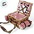 Kit Cesta Pic Nic Para 2 Pessoas - 40x21x28cm com 17 Peças - Natural/Vermelho - 1 unidade - Cromus - Rizzo - Imagem 4