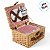 Kit Cesta Pic Nic Para 4 Pessoas - 38x18x28cm com 22 Peças - Natural/Vermelho - 1 unidade - Cromus - Rizzo - Imagem 4