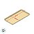 Bandeja Esfera Acrílica Durável Retangular - Dourado - 25x12,5cm - 1 unidade - Rizzo - Imagem 4