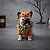 Enfeite Decorativo de Halloween em Resina - Cachorro Pug Abóbora - 10,5x6x7,5cm - 1 unidade - Cromus - Rizzo - Imagem 1