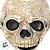 Máscara de Halloween - Crânio Envelhecido - 17x15x22cm - 1 unidade - Cromus - Rizzo - Imagem 3
