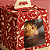 Caixa para Panetone 100g com Visor e Alça - Azevinho - 10x10x9cm - 10 unidades - Cromus - Rizzo - Imagem 5