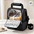 Bolsa Térmica Lancheira 7L Personalizado com Nome - Preto - 28x37x21cm - 1 unidade - Rizzo - Imagem 2