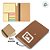Mini Caderno Capa Mole com Sticky Notes Personalize com Logo - Marrom - 14,3x10cm - 1 unidade - Rizzo - Imagem 3