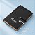 Mini Caderno Capa Mole com Sticky Notes Personalizado com Nome - Preto - 14,3x10cm - 1 unidade - Rizzo - Imagem 1