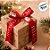 Fita de Cetim 22mm x 10m - Feliz Natal Vermelho e Branco - ECF005S Cor 305 - Rolo 10m - 1 unidade - Progresso - Rizzo - Imagem 5