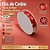 Fita de Cetim 15mm x 10m - Flocos de Neve Vermelho e Branco - ECF003S Cor 144 - Rolo 10m - 1 unidade - Progresso - Rizzo - Imagem 2