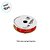 Fita de Cetim 15mm x 10m - Feliz Natal Vermelho - ECF003H Cor 527 - Rolo 10m - 1 unidade - Progresso - Rizzo - Imagem 4