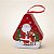 Lata de Natal de Metal para Pendurar- Papai Noel e Rena - 8,5x10,5x4cm - 1 unidade - Rizzo - Imagem 1