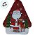 Lata de Natal de Metal para Pendurar- Papai Noel e Rena - 8,5x10,5x4cm - 1 unidade - Rizzo - Imagem 3
