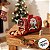 Mini Lata de Metal de Natal - Caixa de Correio Vermelha Noel com Presentes - 9x5x6cm - 1 unidade - Rizzo - Imagem 7