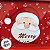 Bandeja de Metal Decorativa de Natal - Merry Christmas Rosto Papai Noel - 34x23x1,5cm - 1 unidade - Rizzo - Imagem 4