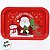 Bandeja de Metal Decorativa de Natal - Merry Christmas Papai Noel e Amigos - 34x23x1,5cm - 1 unidade - Rizzo - Imagem 3