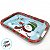 Bandeja de Metal Decorativa de Natal - Boneco de Neve com Gorro - 34x23x1,5cm - 1 unidade - Rizzo - Imagem 3