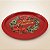 Bandeja de Metal Decorativa de Natal Redonda - Guirlanda Merry Christmas - 32x32x1,5cm - 1 unidade - Rizzo - Imagem 1