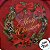 Bandeja de Metal Decorativa de Natal Redonda - Guirlanda Merry Christmas - 32x32x1,5cm - 1 unidade - Rizzo - Imagem 3