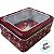 Lata de Natal de Metal com Visor - Vinho Papai Noel Ho Ho - 13x10x5cm - 1 unidade - Rizzo - Imagem 2