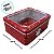 Lata de Natal de Metal com Visor - Vermelha Merry Christmas - 13x10x5cm - 1 unidade - Rizzo - Imagem 6