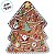 Lata de Natal de Metal - Árvore de Biscoito de Gengibre - 12x14x6cm - 1 unidade - Rizzo - Imagem 5