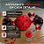 Papel Trufa 14,5x15,5cm - Poa Preto/Vermelho - 100 unidades - Cromus - Rizzo - Imagem 2