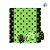 Papel Trufa 14,5x15,5cm - Poa Preto/Verde  - 100 unidades - Cromus - Rizzo - Imagem 3