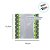 Papel Trufa 14,5x15,5cm - Poa Preto/Verde  - 100 unidades - Cromus - Rizzo - Imagem 4