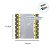 Papel Trufa 14,5x15,5cm - Poa Preto/Amarelo - 100 unidades - Cromus - Rizzo - Imagem 4