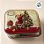 Lata de Natal de Metal com Alça - Noel - Creme e Vermelha - 10,5x8x6,5cm - 1 unidade - Rizzo - Imagem 2