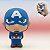 Brinquedo Squish Borracha - Capitão América - Marvel - 6x9x5cm - 1 unidade - Disney Original - Rizzo - Imagem 1