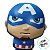 Brinquedo Squish Borracha - Capitão América - Marvel - 6x9x5cm - 1 unidade - Disney Original - Rizzo - Imagem 6