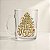 Caneca de Vidro de Natal - Paz, União e Abraços - 330mL - 1 unidade - Rizzo - Imagem 1