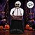 Enfeite Decorativo de Halloween Com Som, Luz e Movimento - Caveira Cozinheiro Bastian - 1,40m - 1 unidade - Cromus - Riz - Imagem 5