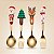 Kit Talheres de Natal - 17cm - 4 unidades - Rizzo - Imagem 1