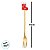Kit Talheres para Sobremesa com Pingente de Natal - 14cm - 6 unidades - Rizzo - Imagem 5