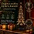 Árvore de Natal de Ferro - Dourado Nevado  - 30x95x30cm - 1 unidade - Rizzo - Imagem 2