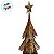 Árvore de Natal de Ferro - Dourado Nevado  - 30x95x30cm - 1 unidade - Rizzo - Imagem 4